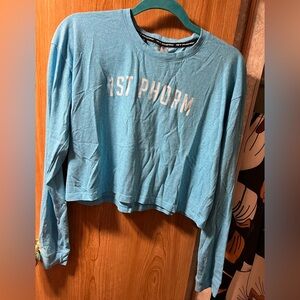 1st Phorm Blue Crop Top Size Large 🐬